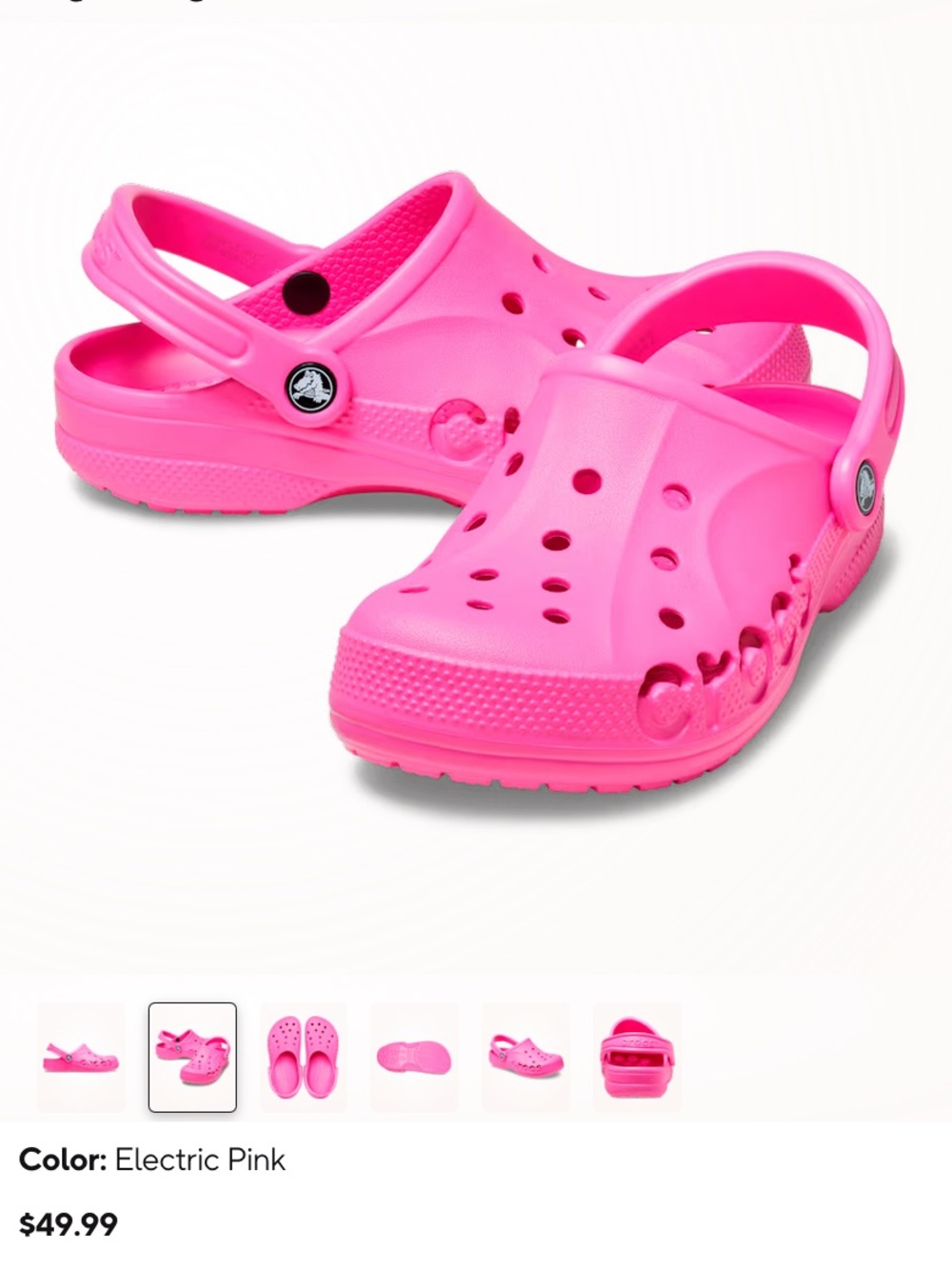 CROCS Baya Clog - Electric Pink